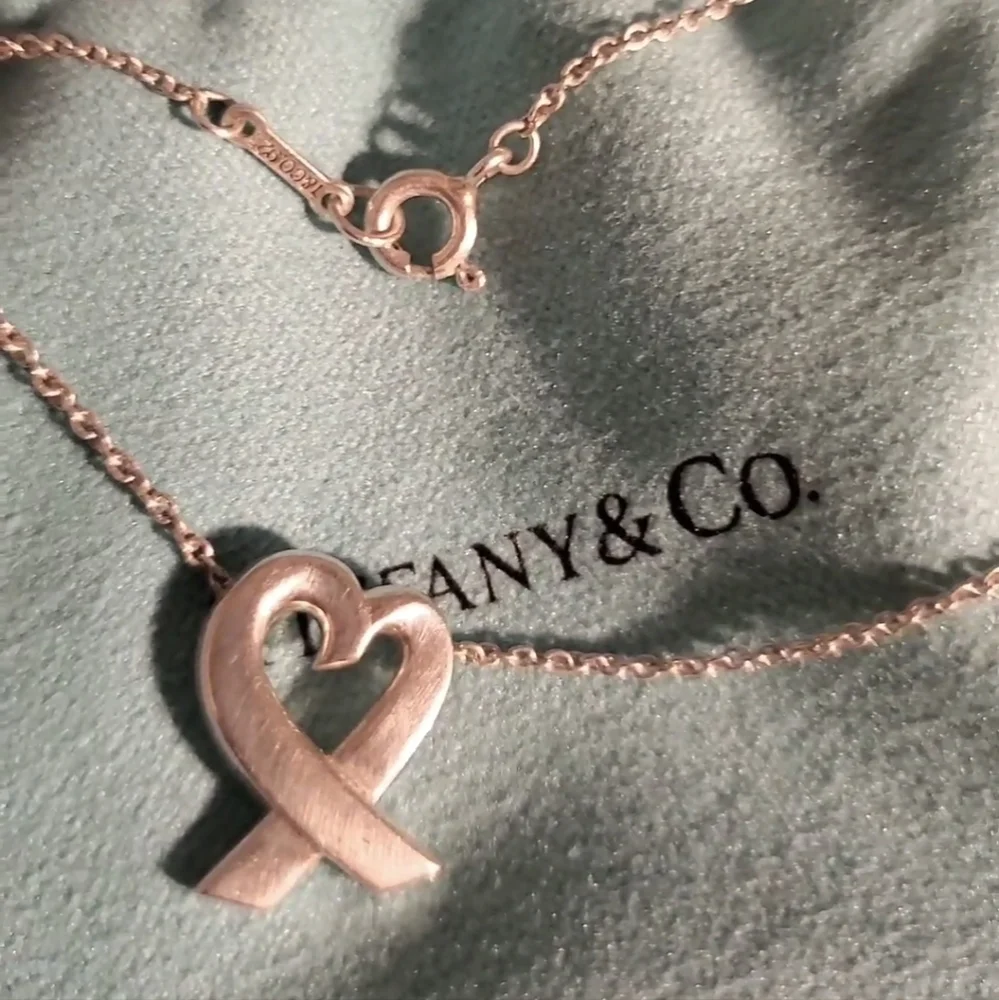 Tiffany Paloma Picasso Loving Heart Pendant Necklace Sterling Silver Luxury - Picture 15 of 17